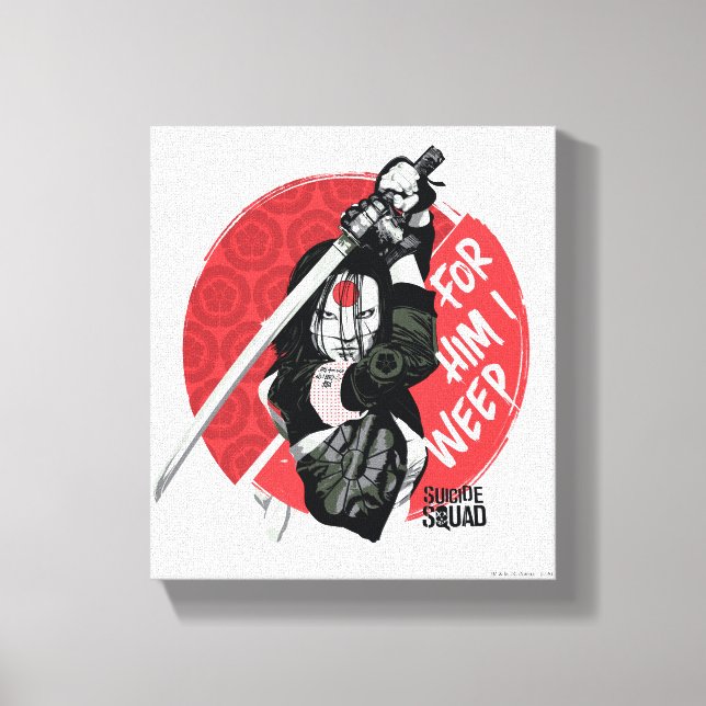 Suicide Squad | Katana "For Him I Weep" Canvas Print (Front)