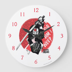 Suicide Squad Katana "For Him I Weep" Large Clock