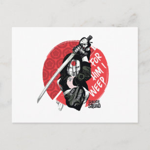 Suicide Squad   Katana "For Him I Weep" Postcard