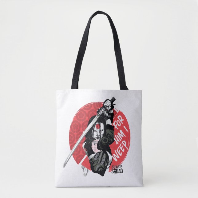 Suicide Squad | Katana "For Him I Weep" Tote Bag (Front)