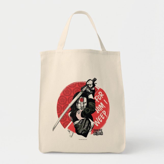Suicide Squad | Katana "For Him I Weep" Tote Bag (Front)