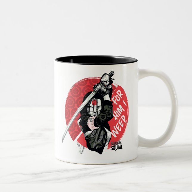 Suicide Squad | Katana "For Him I Weep" Two-Tone Coffee Mug (Right)