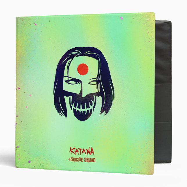 Suicide Squad | Katana Head Icon 3 Ring Binder (Front/Inside)