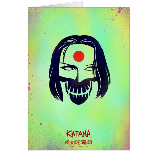 Suicide Squad | Katana Head Icon Cards (Front)
