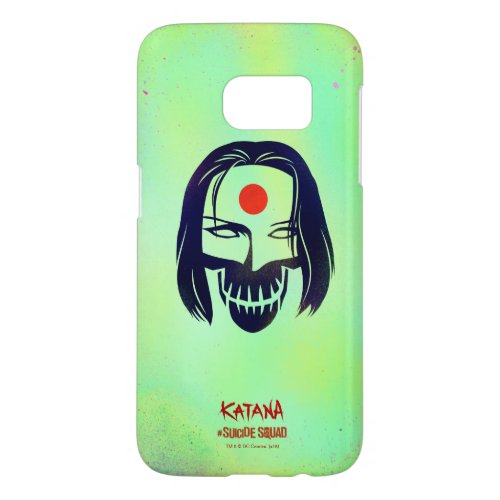 Suicide Squad  Katana Head Icon Samsung Galaxy S7 Case