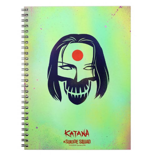 Suicide Squad  Katana Head Icon Notebook