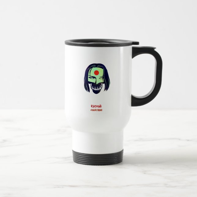 Suicide Squad | Katana Head Icon Travel Mug (Right)