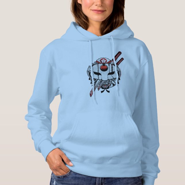 Suicide Squad | Katana Mask & Swords Tattoo Art Hoodie (Front)