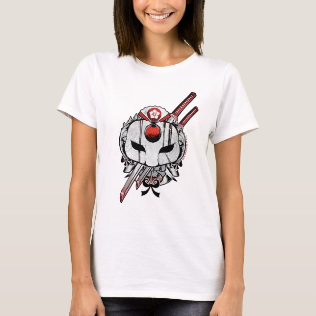 Suicide Squad | Katana Mask & Swords Tattoo Art T-Shirt (Front)