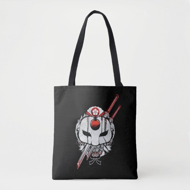 Suicide Squad | Katana Mask & Swords Tattoo Art Tote Bag (Front)