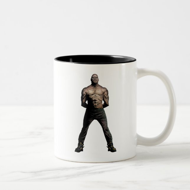 Suicide Squad | Killer Croc Comic Book Art Two-Tone Coffee Mug (Right)