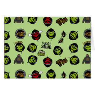 Suicide Squad Killer Croc Emoji Pattern
