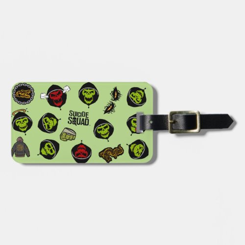 Suicide Squad  Killer Croc Emoji Pattern Luggage Tag