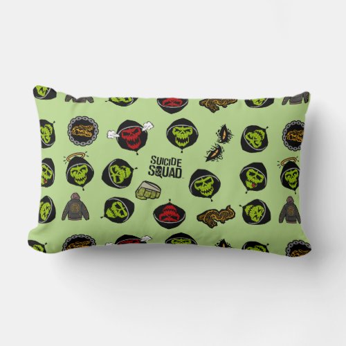 Suicide Squad  Killer Croc Emoji Pattern Lumbar Pillow
