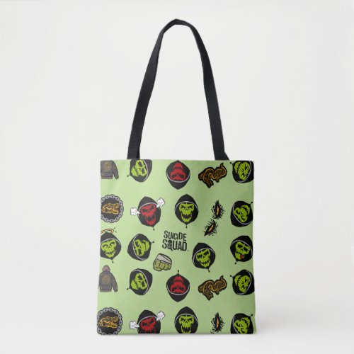 Suicide Squad  Killer Croc Emoji Pattern Tote Bag