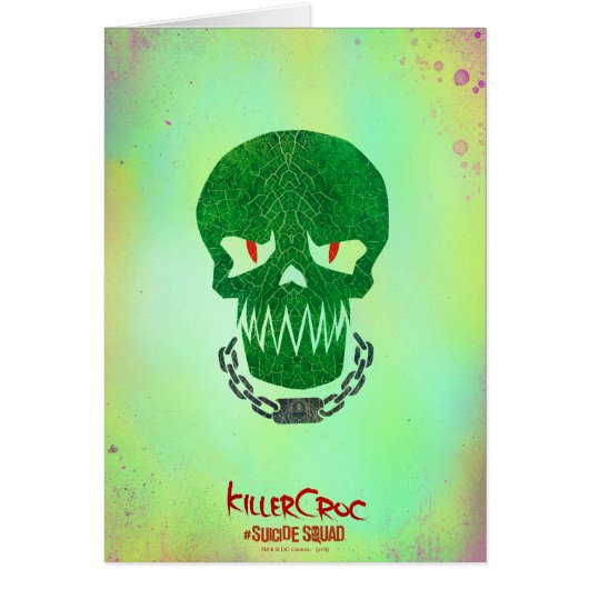 Suicide Squad | Killer Croc Head Icon Cards (Front)