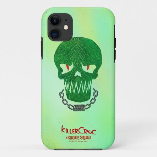 Suicide Squad  Killer Croc Head Icon iPhone 11 Case