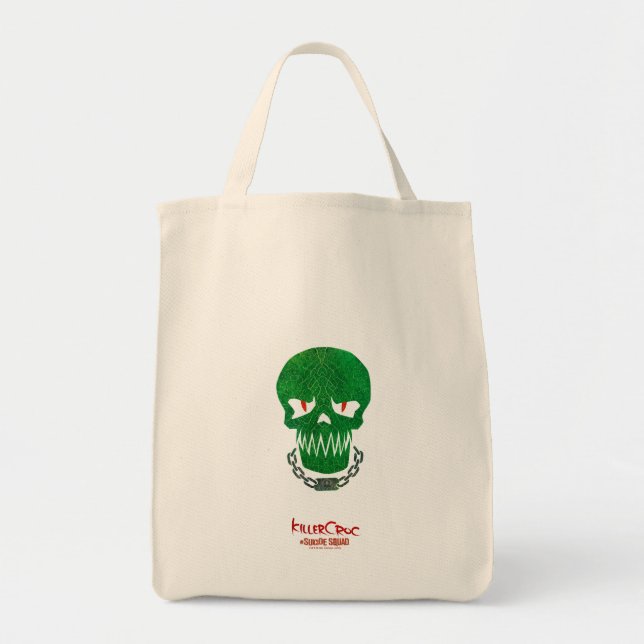 Suicide Squad | Killer Croc Head Icon Tote Bag (Front)
