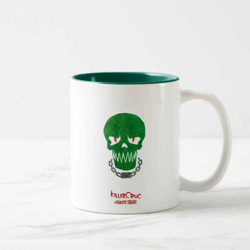Suicide Squad  Killer Croc Head Icon Two_Tone Coffee Mug