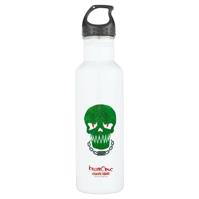Suicide Squad | Killer Croc Head Icon Water Bottle (Front)