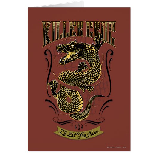 Suicide Squad | Killer Croc Tattoo Cards (Front)
