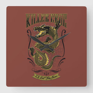 Suicide Squad Killer Croc Tattoo Square Wall Clock