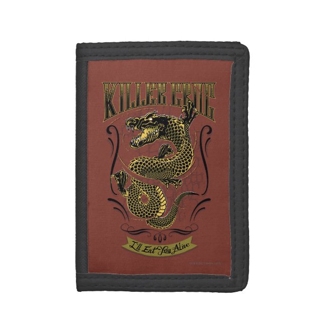 Suicide Squad | Killer Croc Tattoo Trifold Wallet (Front Vertical)