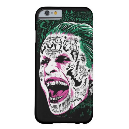 Suicide Squad  Laughing Joker Head Sketch Barely There iPhone 6 Case