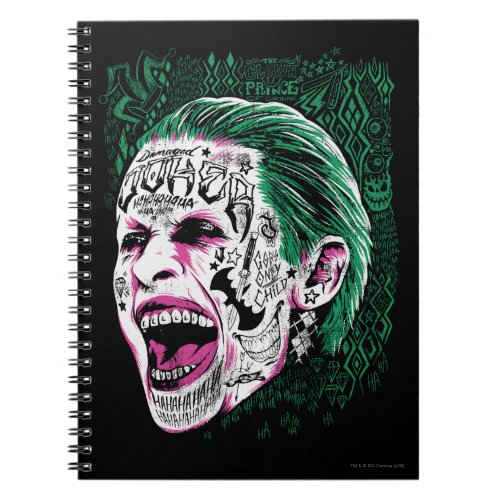 Suicide Squad  Laughing Joker Head Sketch Notebook