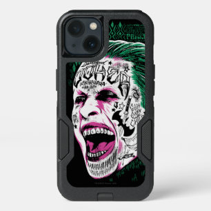 Suicide Squad Laughing Joker Head Sketch iPhone 13 Case