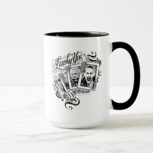 Suicide Squad "Lucky You" Playing Cards Mug