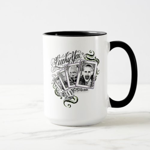 Suicide Squad  Lucky You Playing Cards Mug