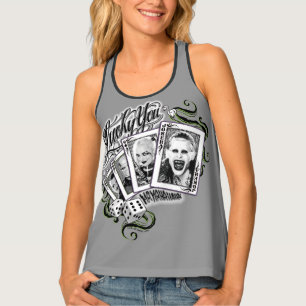 Suicide Squad "Lucky You" Playing Cards Tank Top