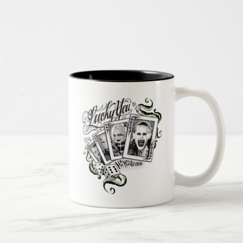 Suicide Squad  Lucky You Playing Cards Two_Tone Coffee Mug