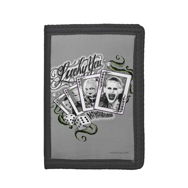 Suicide Squad | "Lucky You" Playing Cards Wallet (Front Vertical)