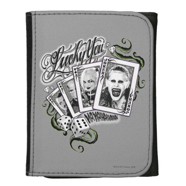 Suicide Squad | "Lucky You" Playing Cards Wallet (Front Vertical)