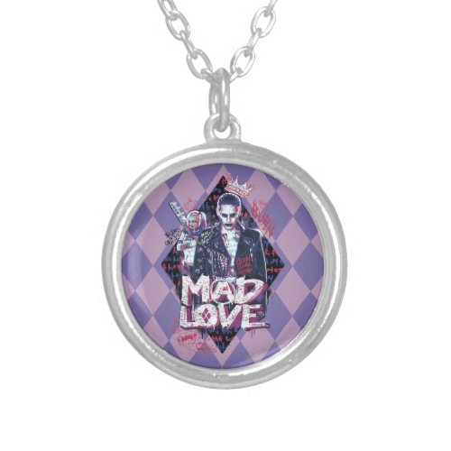 Suicide Squad  Mad Love Silver Plated Necklace