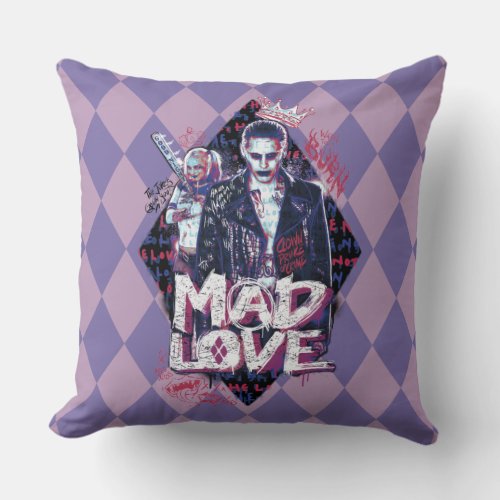 Suicide Squad  Mad Love Throw Pillow