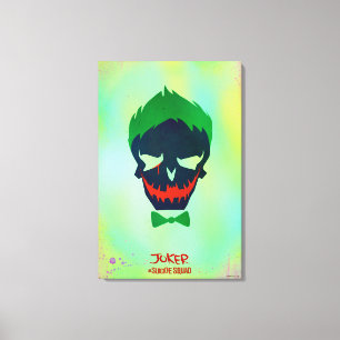 Suicide Squad   Mr. Joker Head Icon Canvas Print