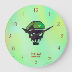 Suicide Squad   Mr. Rick Flag Head Icon Large Clock