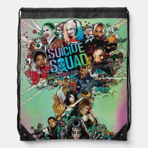 Suicide Squad   Mushroom Cloud Explosion Drawstring Bag
