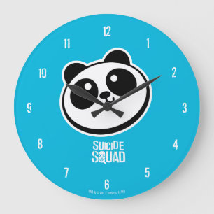 Suicide Squad Panda Purveyors Logo Large Clock