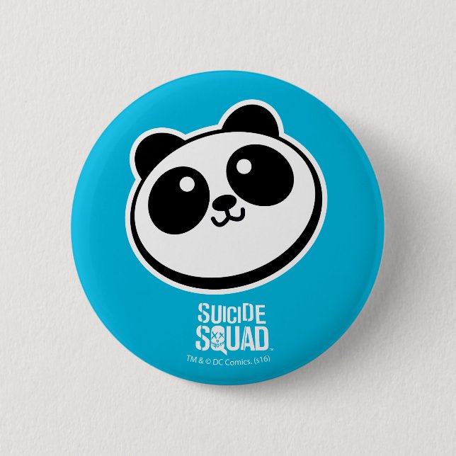Suicide Squad | Panda Purveyors Logo Pinback Button (Front)