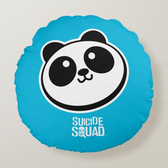 Suicide Squad | Panda Purveyors Logo Round Pillow (Front)
