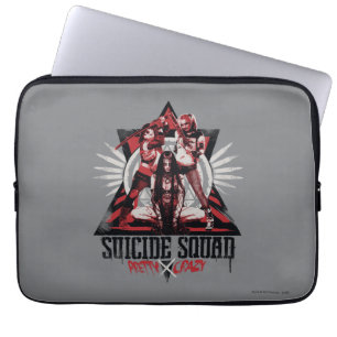Suicide Squad Pretty Crazy Squad Girls Laptop Sleeve