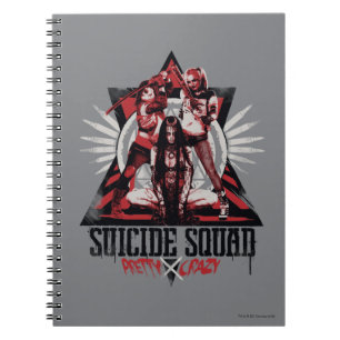Suicide Squad Pretty Crazy Squad Girls Notebook