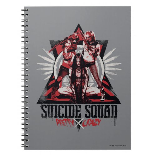 Suicide Squad  Pretty Crazy Squad Girls Notebook