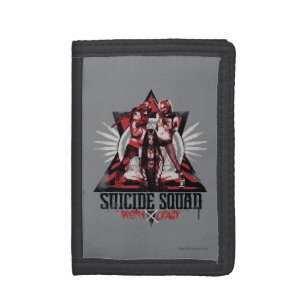 Suicide Squad Pretty Crazy Squad Girls Tri-fold Wallet