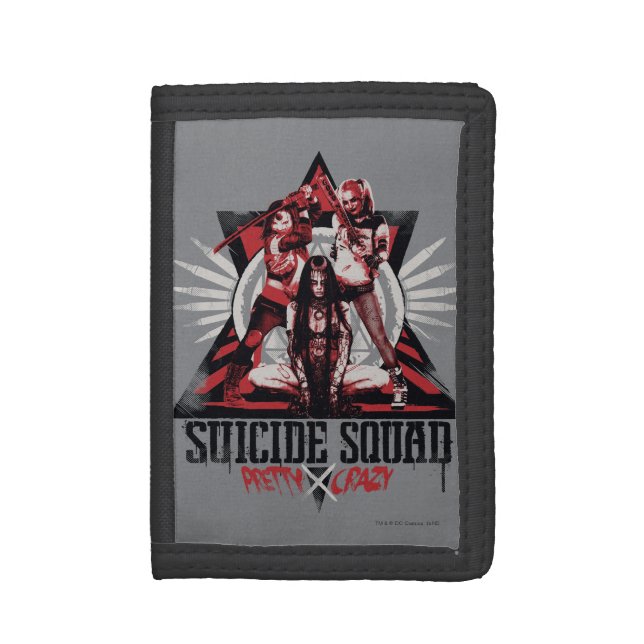 Suicide Squad | Pretty Crazy Squad Girls Wallet (Front Vertical)