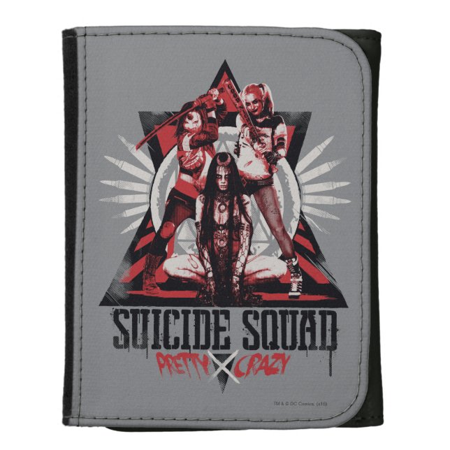 Suicide Squad | Pretty Crazy Squad Girls Wallet (Front Vertical)